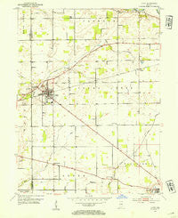 Lapel Indiana Historical topographic map, 1:24000 scale, 7.5 X 7.5 Minute, Year 1953