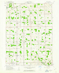 Laud Indiana Historical topographic map, 1:24000 scale, 7.5 X 7.5 Minute, Year 1961