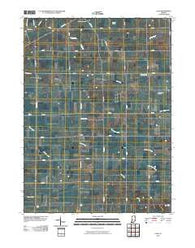 Laud Indiana Historical topographic map, 1:24000 scale, 7.5 X 7.5 Minute, Year 2010