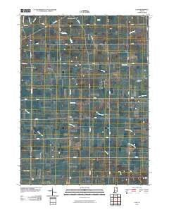 Laud Indiana Historical topographic map, 1:24000 scale, 7.5 X 7.5 Minute, Year 2010