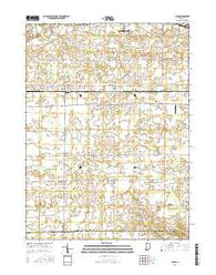 Laud Indiana Current topographic map, 1:24000 scale, 7.5 X 7.5 Minute, Year 2016
