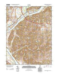 Lawrenceburg Indiana Historical topographic map, 1:24000 scale, 7.5 X 7.5 Minute, Year 2013