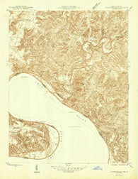 Leavenworth Indiana Historical topographic map, 1:24000 scale, 7.5 X 7.5 Minute, Year 1946