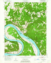 Leavenworth Indiana Historical topographic map, 1:24000 scale, 7.5 X 7.5 Minute, Year 1950