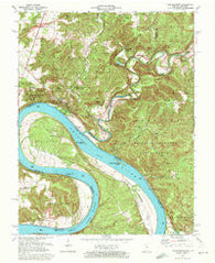 Leavenworth Indiana Historical topographic map, 1:24000 scale, 7.5 X 7.5 Minute, Year 1970