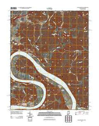 Leavenworth Indiana Historical topographic map, 1:24000 scale, 7.5 X 7.5 Minute, Year 2012