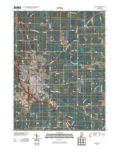 Lebanon Indiana Historical topographic map, 1:24000 scale, 7.5 X 7.5 Minute, Year 2010
