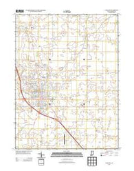 Lebanon Indiana Historical topographic map, 1:24000 scale, 7.5 X 7.5 Minute, Year 2013