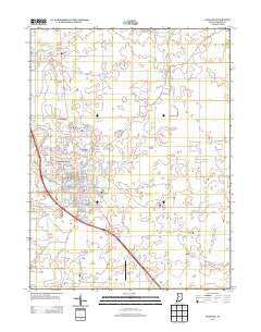 Lebanon Indiana Historical topographic map, 1:24000 scale, 7.5 X 7.5 Minute, Year 2013
