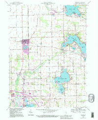 Leesburg Indiana Historical topographic map, 1:24000 scale, 7.5 X 7.5 Minute, Year 1992
