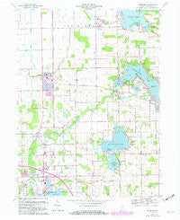 Leesburg Indiana Historical topographic map, 1:24000 scale, 7.5 X 7.5 Minute, Year 1962