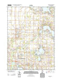 Leesburg Indiana Historical topographic map, 1:24000 scale, 7.5 X 7.5 Minute, Year 2013