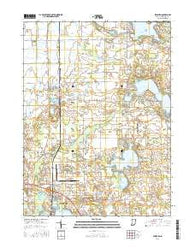 Leesburg Indiana Current topographic map, 1:24000 scale, 7.5 X 7.5 Minute, Year 2016