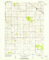 Leroy Indiana Historical topographic map, 1:24000 scale, 7.5 X 7.5 Minute, Year 1953