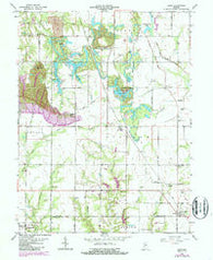 Lewis Indiana Historical topographic map, 1:24000 scale, 7.5 X 7.5 Minute, Year 1963