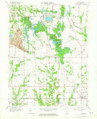 Lewis Indiana Historical topographic map, 1:24000 scale, 7.5 X 7.5 Minute, Year 1963