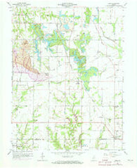 Lewis Indiana Historical topographic map, 1:24000 scale, 7.5 X 7.5 Minute, Year 1963