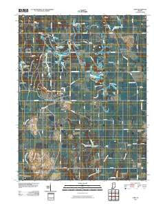 Lewis Indiana Historical topographic map, 1:24000 scale, 7.5 X 7.5 Minute, Year 2010