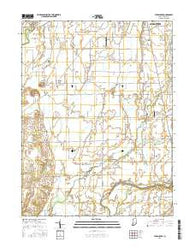 Lewis Creek Indiana Current topographic map, 1:24000 scale, 7.5 X 7.5 Minute, Year 2016