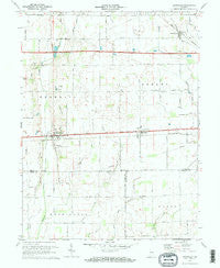Lewisville Indiana Historical topographic map, 1:24000 scale, 7.5 X 7.5 Minute, Year 1970