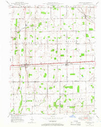 Lewisville Indiana Historical topographic map, 1:24000 scale, 7.5 X 7.5 Minute, Year 1948