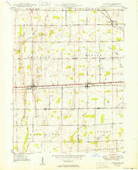 Lewisville Indiana Historical topographic map, 1:24000 scale, 7.5 X 7.5 Minute, Year 1950