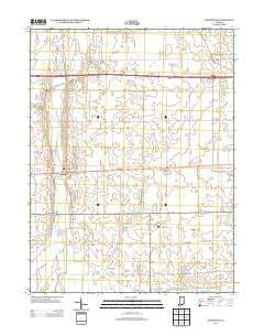 Lewisville Indiana Historical topographic map, 1:24000 scale, 7.5 X 7.5 Minute, Year 2013