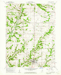 Liberty Indiana Historical topographic map, 1:24000 scale, 7.5 X 7.5 Minute, Year 1960