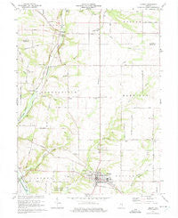 Liberty Indiana Historical topographic map, 1:24000 scale, 7.5 X 7.5 Minute, Year 1974