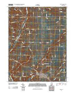 Liberty Indiana Historical topographic map, 1:24000 scale, 7.5 X 7.5 Minute, Year 2010