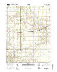 Liberty Center Indiana Current topographic map, 1:24000 scale, 7.5 X 7.5 Minute, Year 2016