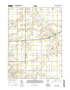 Liberty Center Indiana Current topographic map, 1:24000 scale, 7.5 X 7.5 Minute, Year 2016
