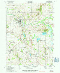 Ligonier Indiana Historical topographic map, 1:24000 scale, 7.5 X 7.5 Minute, Year 1973