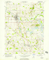 Ligonier Indiana Historical topographic map, 1:24000 scale, 7.5 X 7.5 Minute, Year 1956