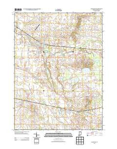 Ligonier Indiana Historical topographic map, 1:24000 scale, 7.5 X 7.5 Minute, Year 2013