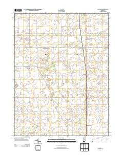 Linden Indiana Historical topographic map, 1:24000 scale, 7.5 X 7.5 Minute, Year 2013