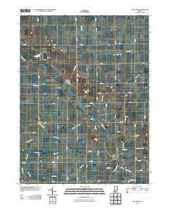 Linn Grove Indiana Historical topographic map, 1:24000 scale, 7.5 X 7.5 Minute, Year 2010