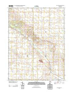 Linn Grove Indiana Historical topographic map, 1:24000 scale, 7.5 X 7.5 Minute, Year 2013