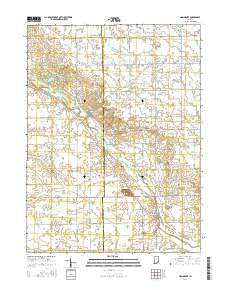 Linn Grove Indiana Current topographic map, 1:24000 scale, 7.5 X 7.5 Minute, Year 2016
