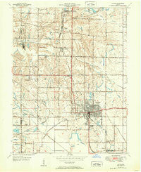 Linton Indiana Historical topographic map, 1:24000 scale, 7.5 X 7.5 Minute, Year 1947