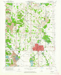 Linton Indiana Historical topographic map, 1:24000 scale, 7.5 X 7.5 Minute, Year 1963