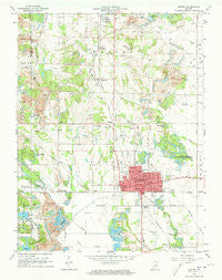 Linton Indiana Historical topographic map, 1:24000 scale, 7.5 X 7.5 Minute, Year 1963