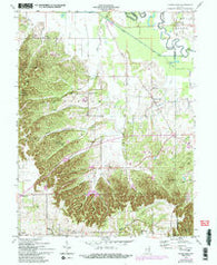 Little York Indiana Historical topographic map, 1:24000 scale, 7.5 X 7.5 Minute, Year 1958