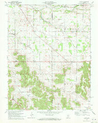 Livonia Indiana Historical topographic map, 1:24000 scale, 7.5 X 7.5 Minute, Year 1970