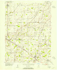 Lizton Indiana Historical topographic map, 1:24000 scale, 7.5 X 7.5 Minute, Year 1953