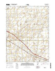 Lizton Indiana Current topographic map, 1:24000 scale, 7.5 X 7.5 Minute, Year 2016