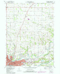 Logansport Indiana Historical topographic map, 1:24000 scale, 7.5 X 7.5 Minute, Year 1972