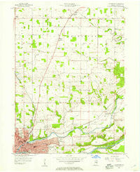 Logansport Indiana Historical topographic map, 1:24000 scale, 7.5 X 7.5 Minute, Year 1955