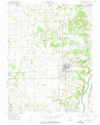 Loogootee Indiana Historical topographic map, 1:24000 scale, 7.5 X 7.5 Minute, Year 1956