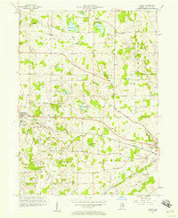 Lorane Indiana Historical topographic map, 1:24000 scale, 7.5 X 7.5 Minute, Year 1956